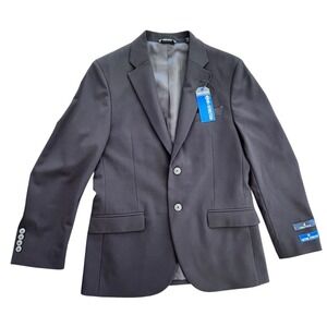 Nautica Gaff Modern Fit Bi Stretch Black Suit Jacket Blazer 36S Quiet Luxury